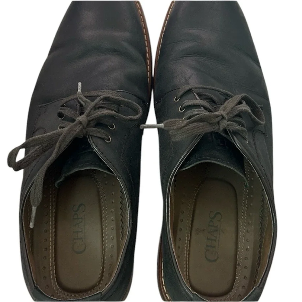 Chaps Casual Lace Up Shoes - Black/Brown, Size 11.5M